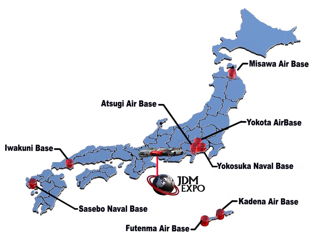 us military bases in japan map Us Military Bases Cars Sale Japan Jdm Expo Best Exporter Of us military bases in japan map