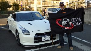 Happy customer after the delivery of his dream car - Nissan GTR 35!